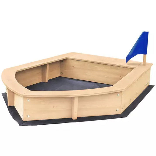 Kids Boat Sand Pit with Seating